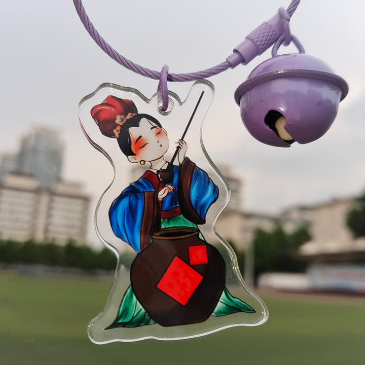 LingShu  Chinese Medicine Healing Art Therapy Keychain
