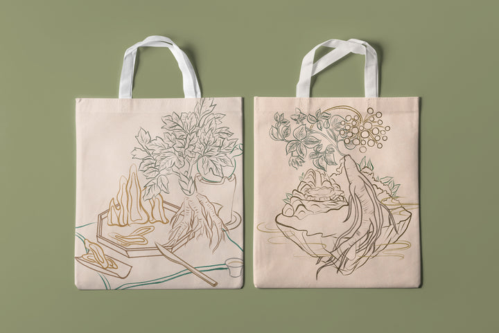 Lingshu Heart Healing TCM Art Therapy Commuter Tote Bag